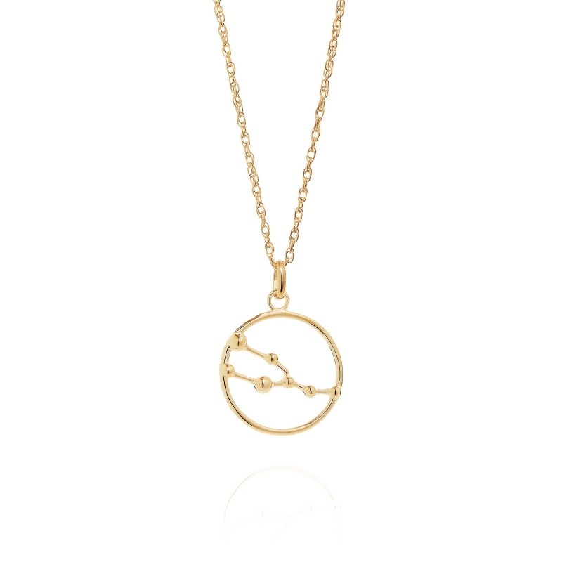 Taurus Astrology Necklace In 9ct Gold Yasmin Everley Jewellery Wolf Badger