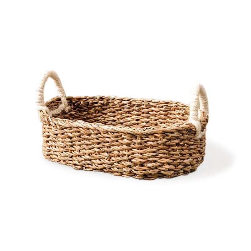 Thumbnail of Handwoven Savar Oval Bread Basket image