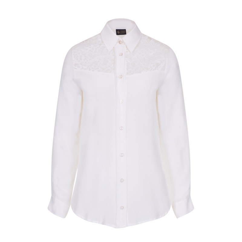 Thumbnail of Ivory Classic Silk Shirt image