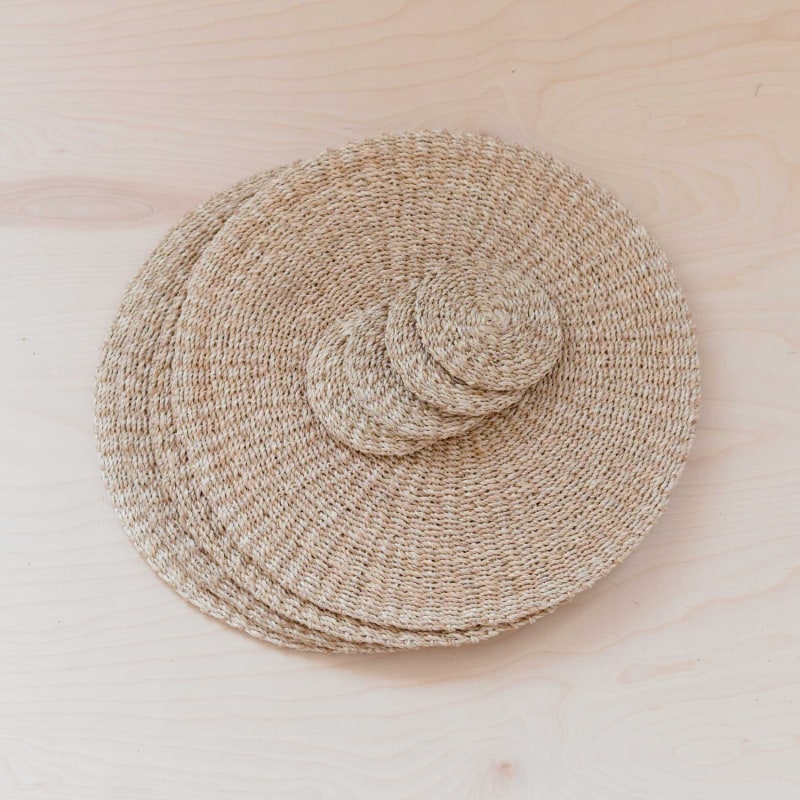 Thumbnail of Set Of Two - Natural Round Charger Placemats image