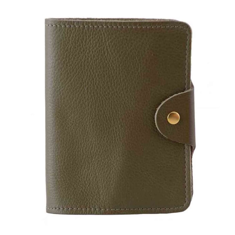 Designer Vegetable Tanned Leather Passport Cover Holder Black 