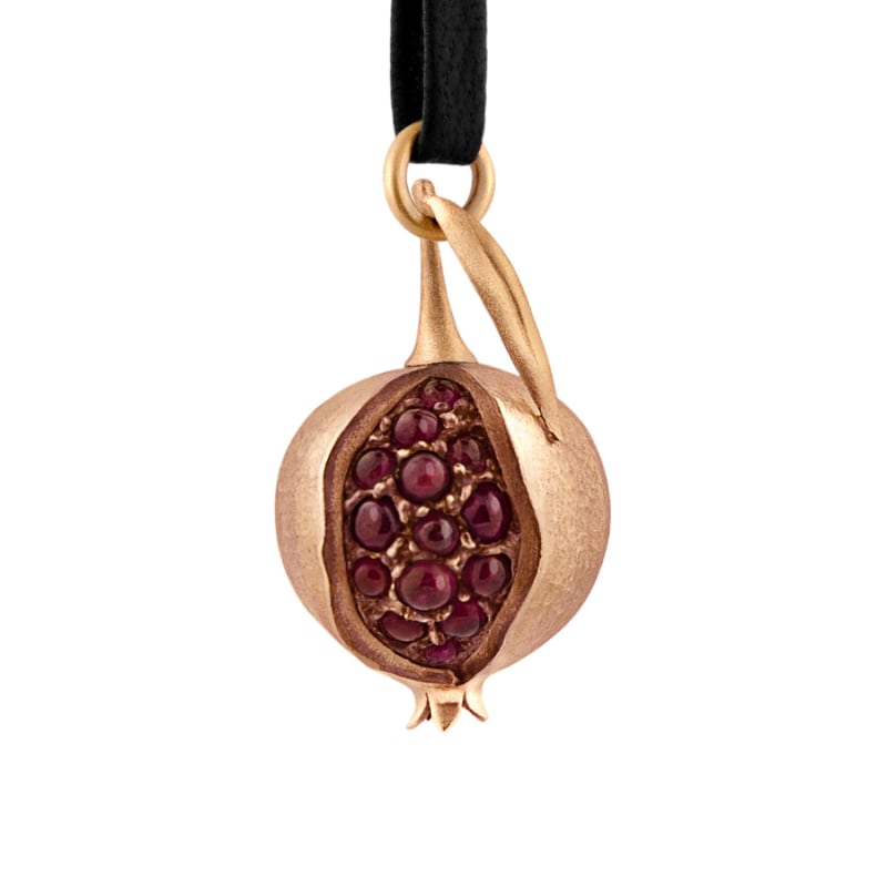 Thumbnail of Pomegranate Pendant In 18Kt Gold With Garnet image