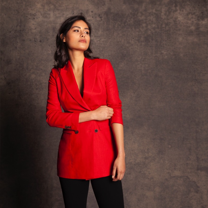 Thumbnail of Linen Jacket Red image