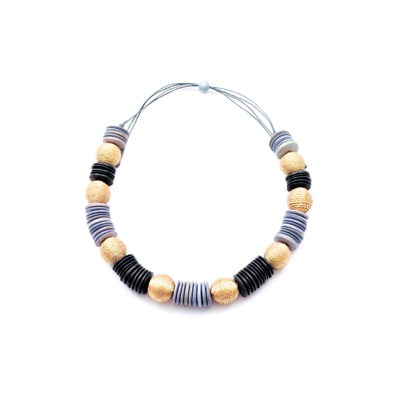 Thumbnail of Pastilla Statement Necklace, Grey image