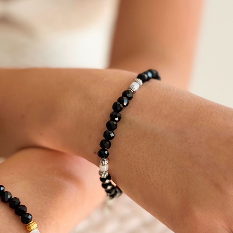 Silver on sale birthstone bracelet