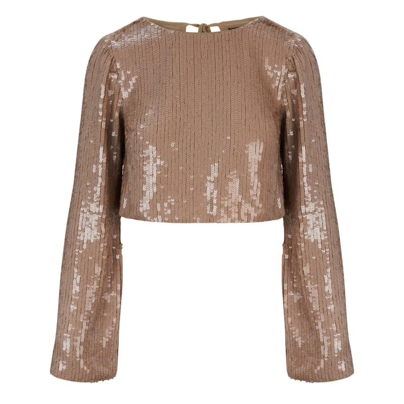 Thumbnail of Gemini Top In Latte Sequins image