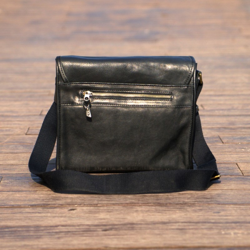 Thumbnail of Genuine Leather Crossbody Bag - Black image