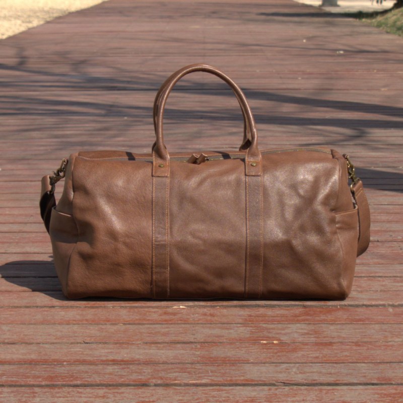 Thumbnail of Genuine Leather Holdall - Chestnut image