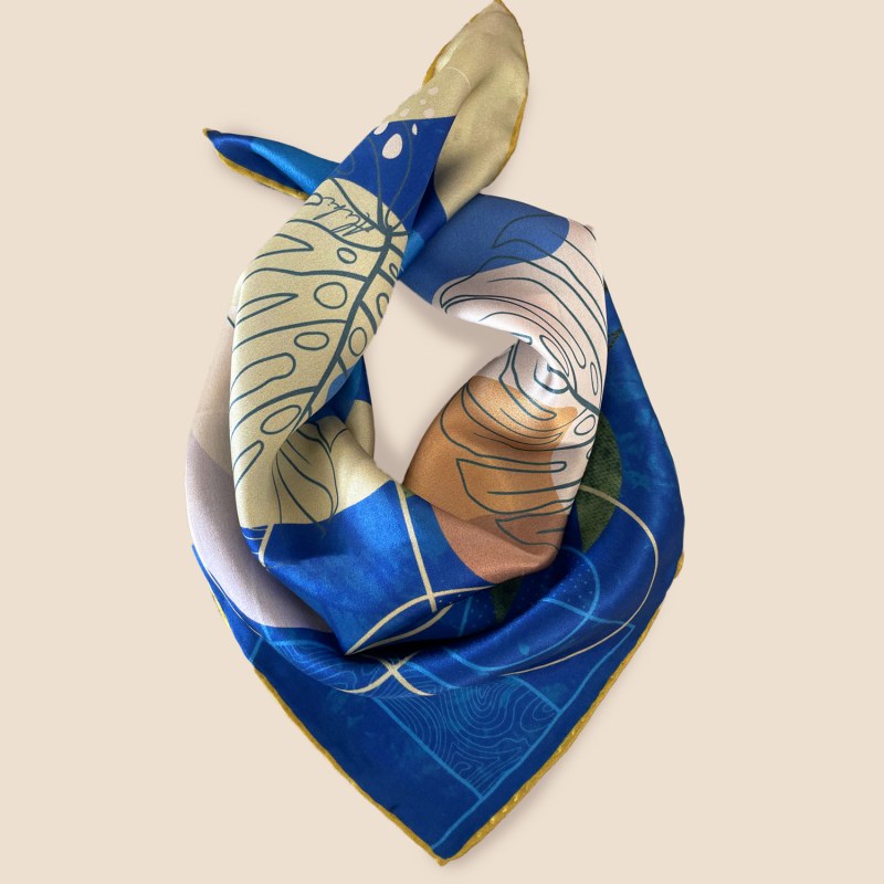 Thumbnail of Geometrica Silk Scarf image