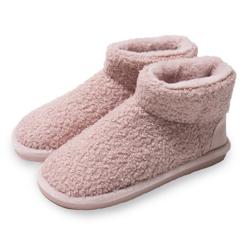 Georgie Boot Slippers In Pink Pretty You Wolf Badger