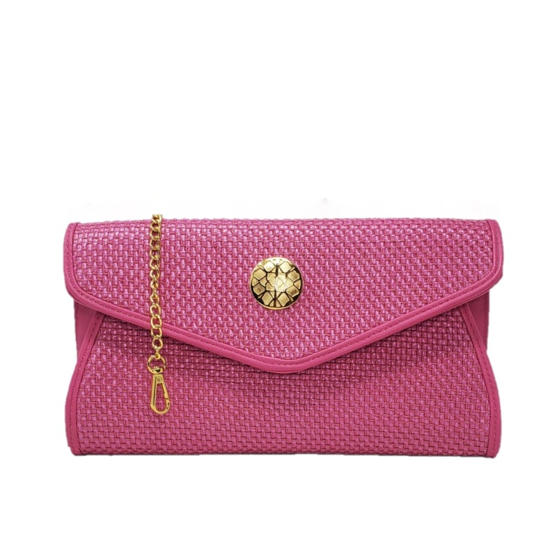 Thumbnail of Georgina Black  Straw Large Clutch image