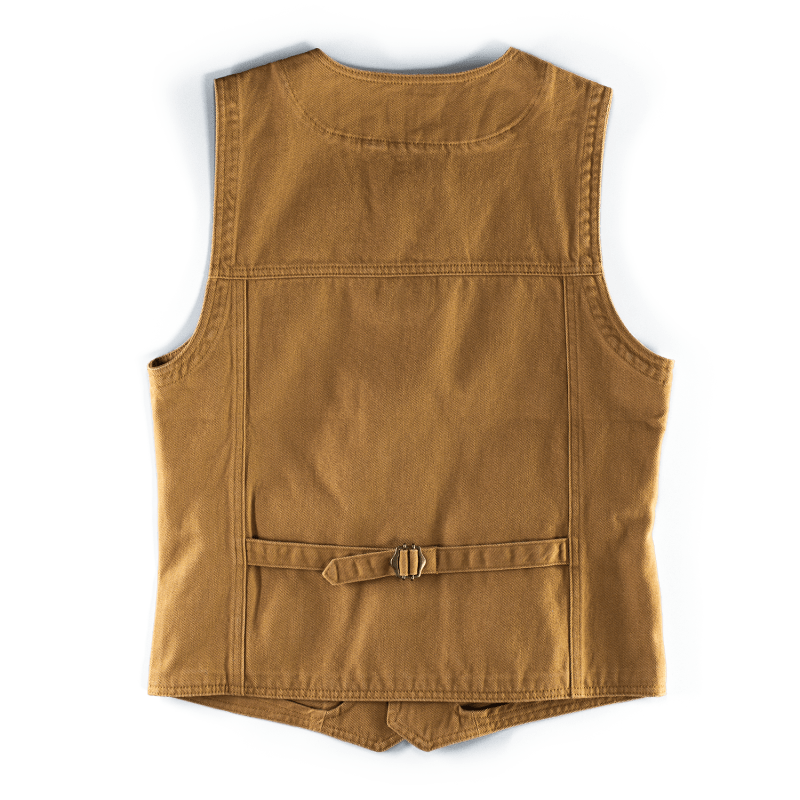 Thumbnail of &Sons Lincoln Waistcoat Dark Tan image