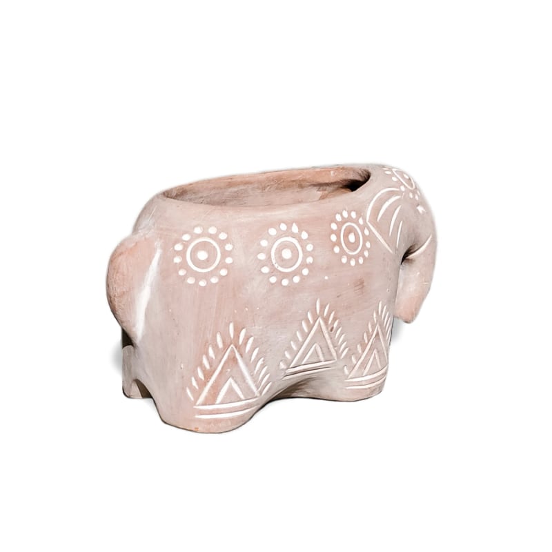 Thumbnail of Terracotta Pot - Folk Elephant image