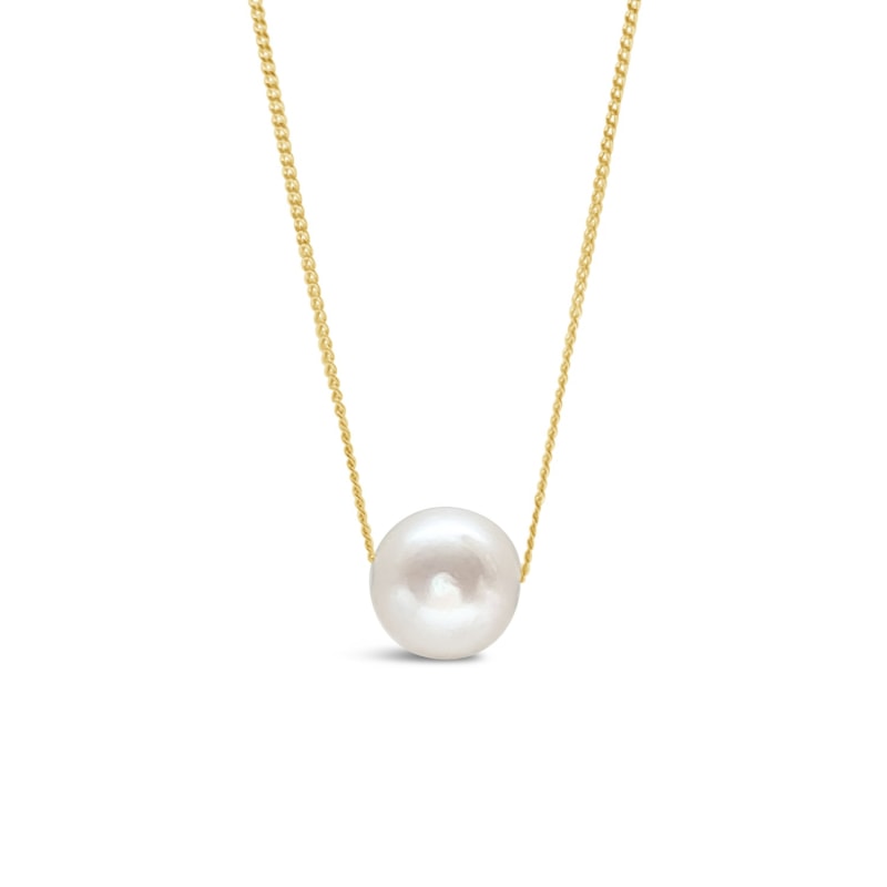 Large Floating Pearl Necklace