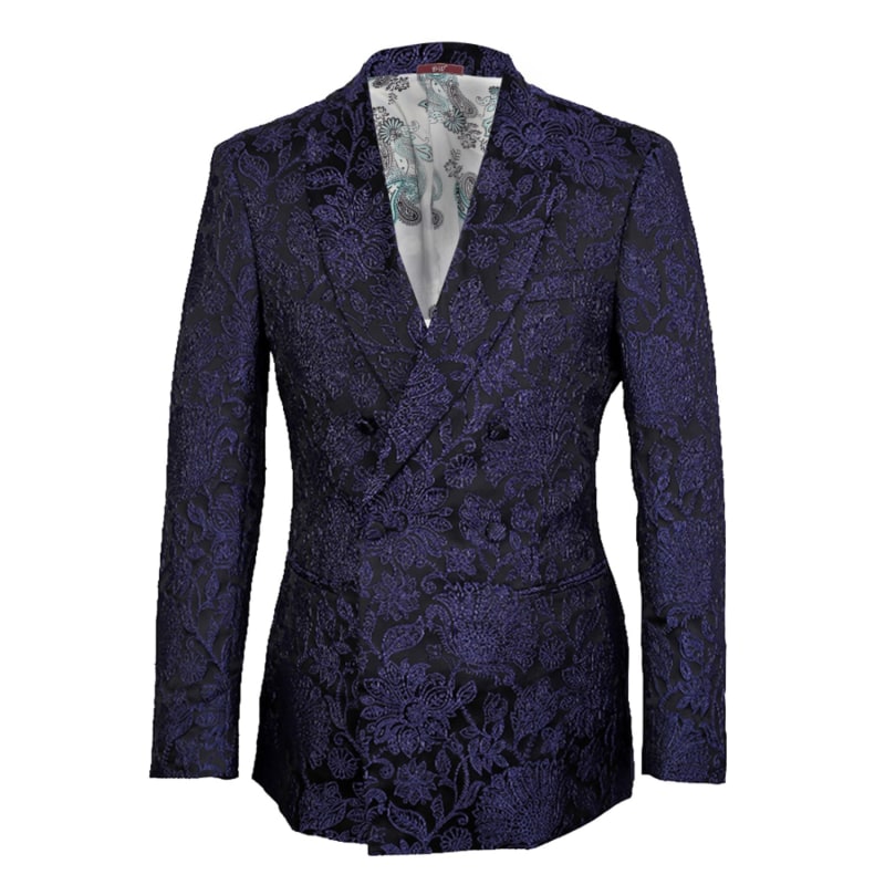 Jacquard semi-double tailored jacket