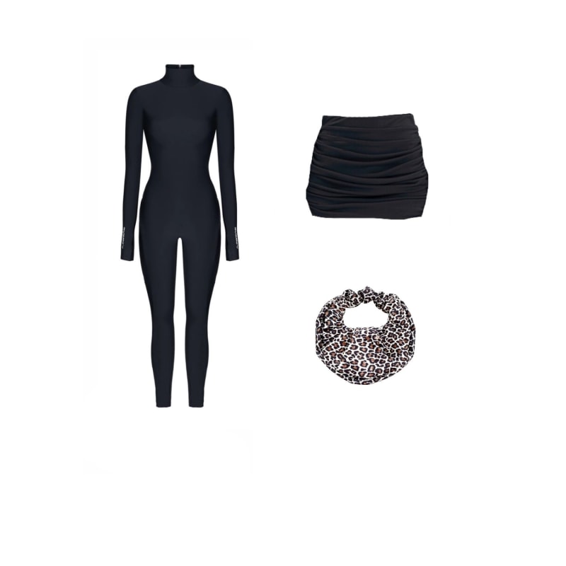 Thumbnail of Monoskin Jumpsuit With Pants Total Termo - Black image