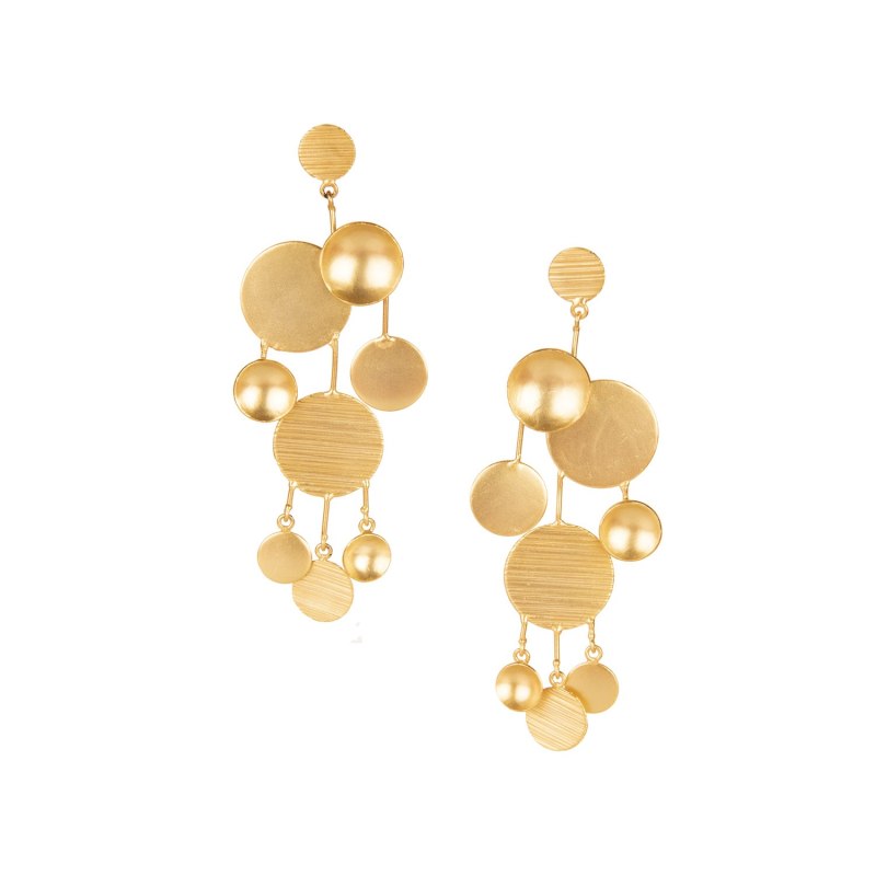 Thumbnail of Gold Aeya Chandelier Earrings image