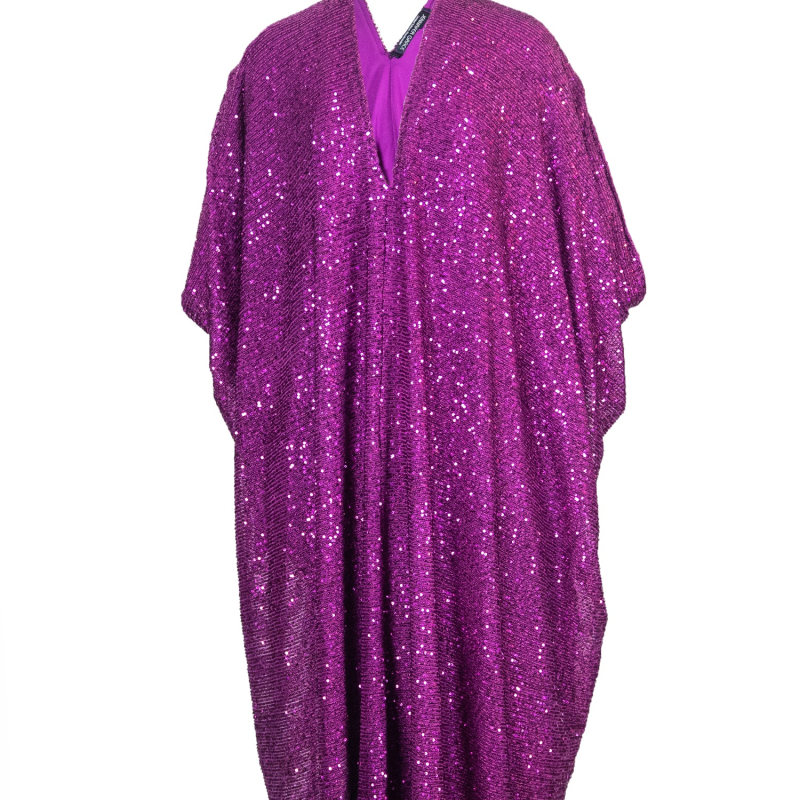 Thumbnail of Deep Fuschia Sequined Caftan image