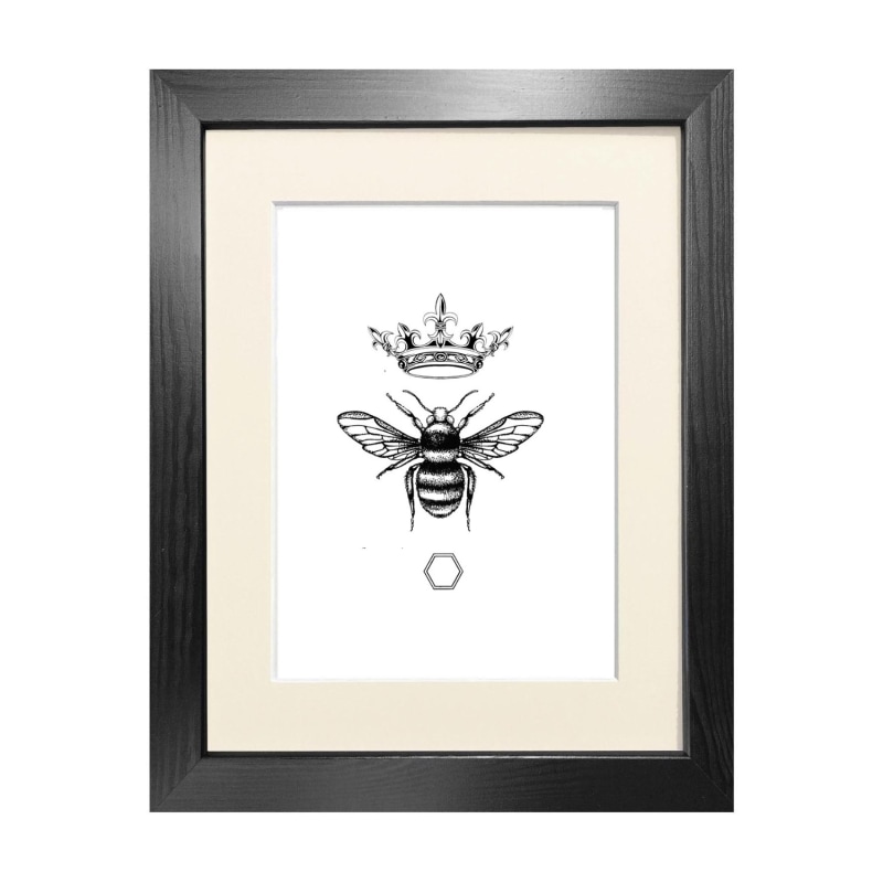 Thumbnail of 'The Honey Queen Bee' Fine Art Print - A5 image