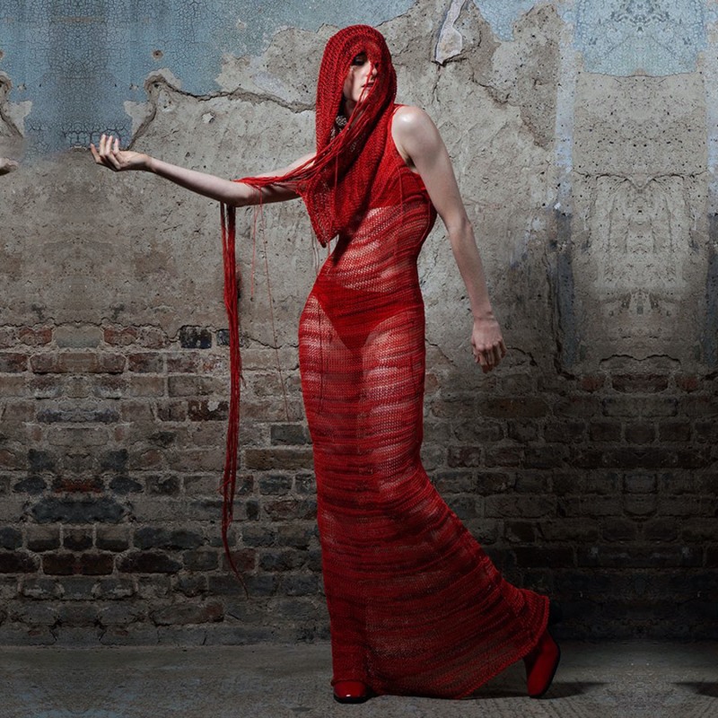 Thumbnail of Red Hooded Dress image