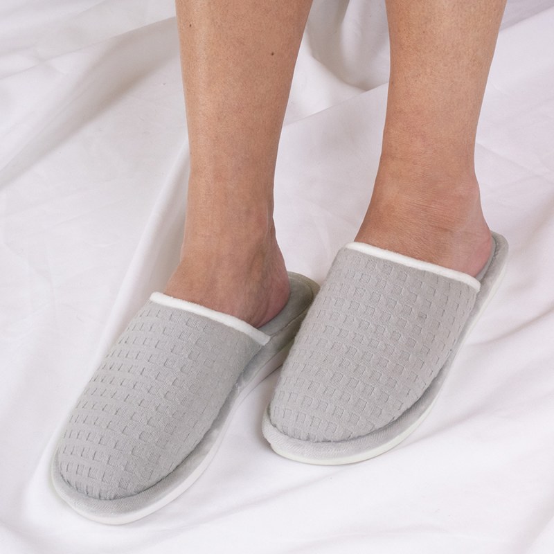 Thumbnail of Gia Mule Slippers In Grey image