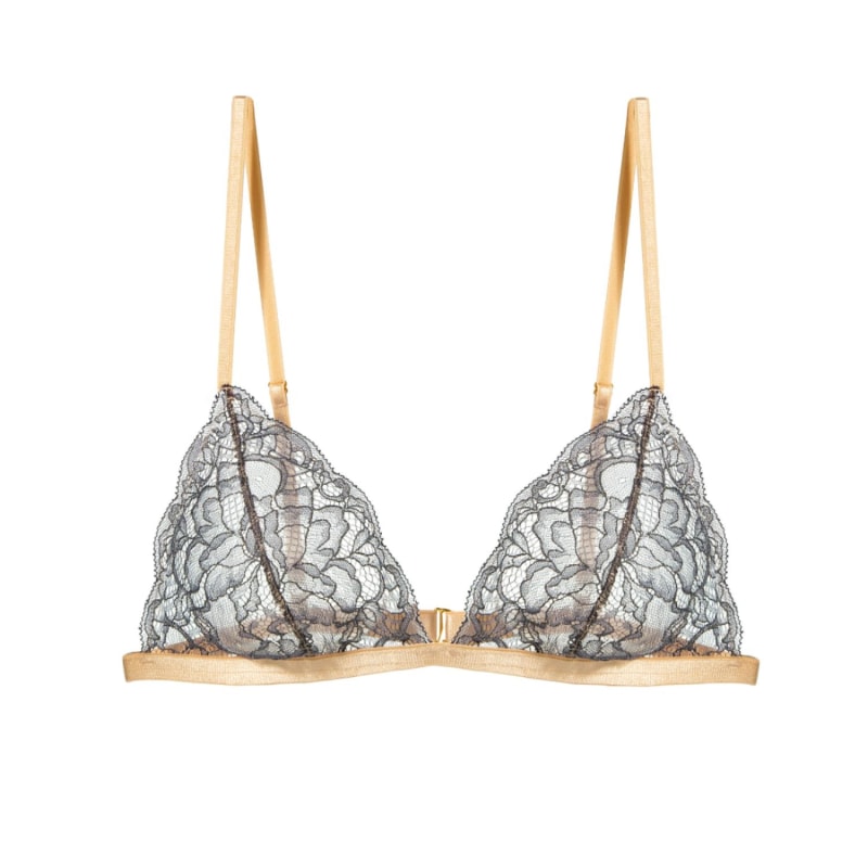 Triangle bra with turquoise lace Gigi