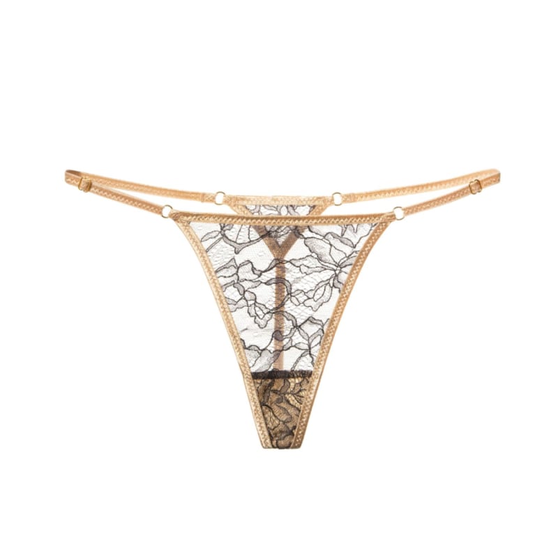 LowProfile Underwear Women Bikini Pendant Lady Pearl V-String Low