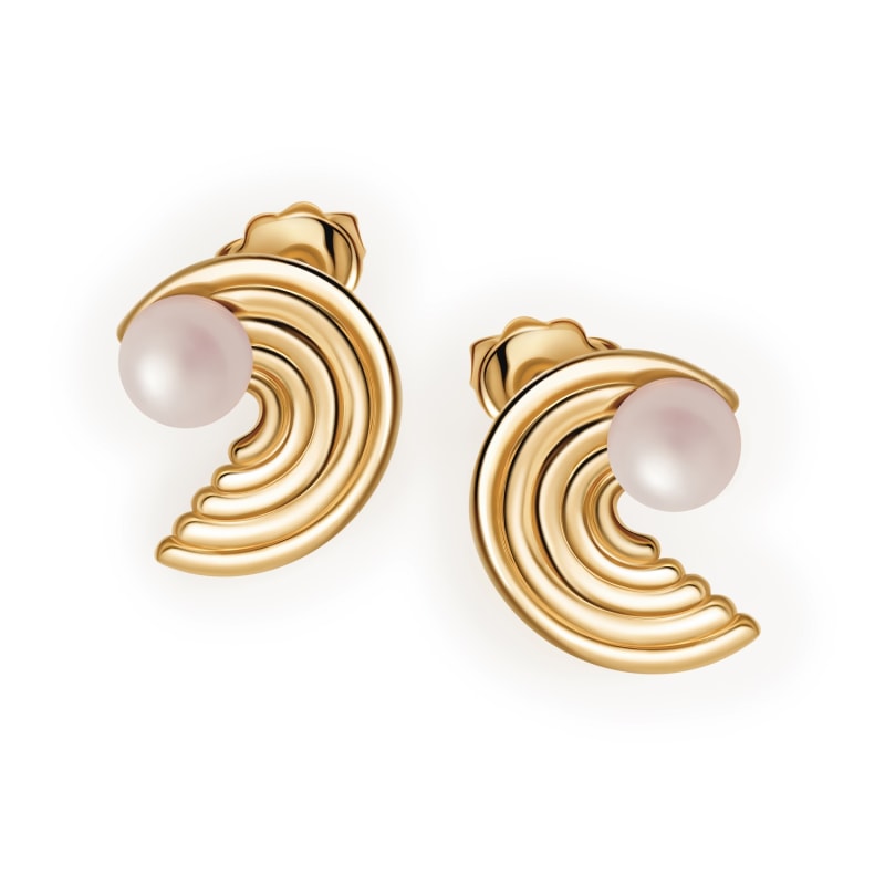 Gilded Waves Earrings Regular by UNTAMD