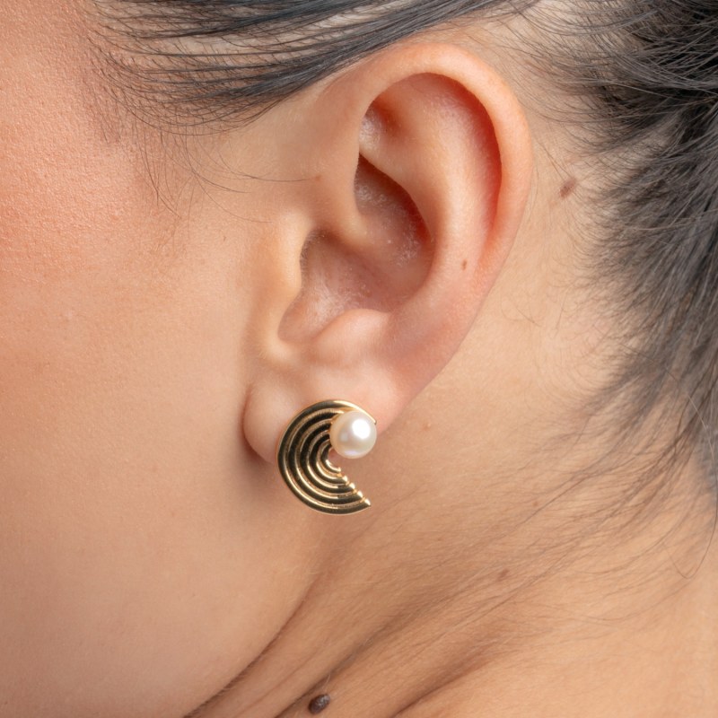 Thumbnail of Gilded Waves Earrings Regular image