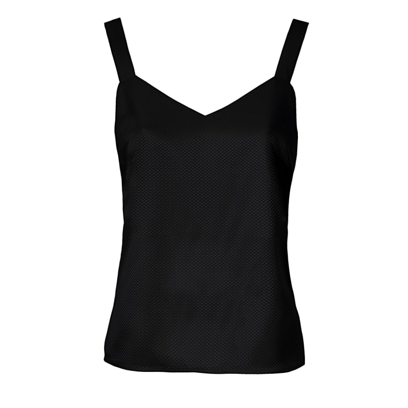 Thumbnail of Giovanna Black Satin Tank Top image