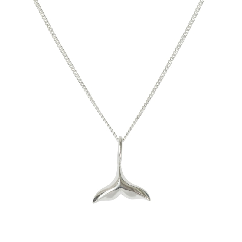 Thumbnail of Whale Tail Sterling Silver Necklace image