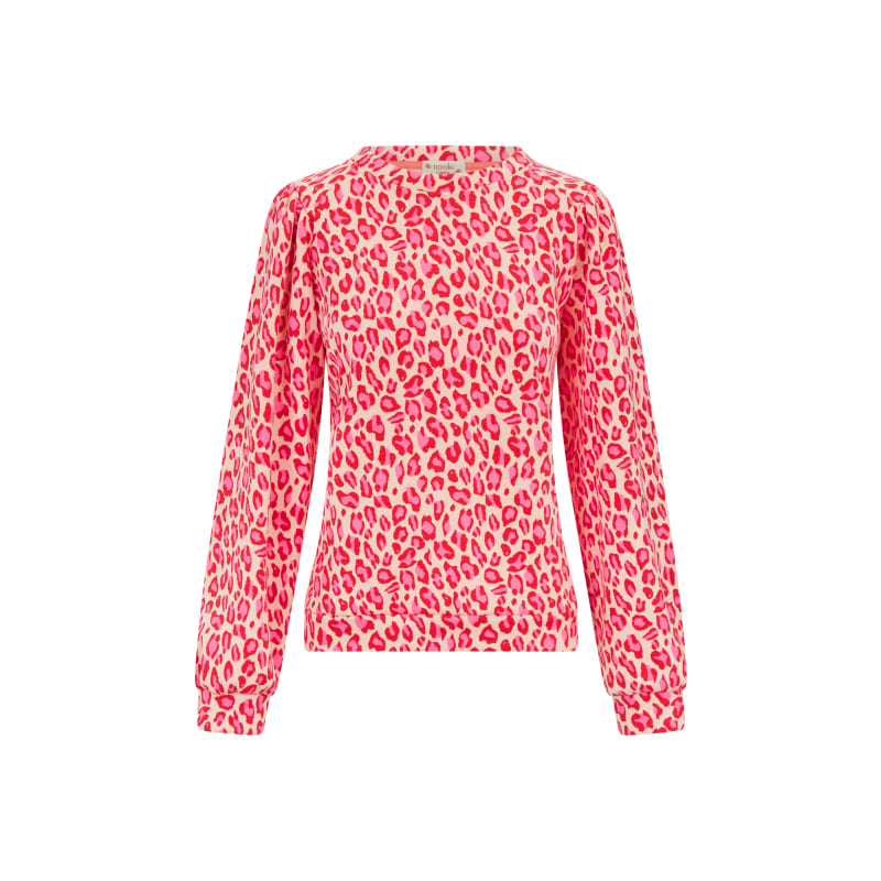 Thumbnail of Piper Leopard Jumper - Pink image