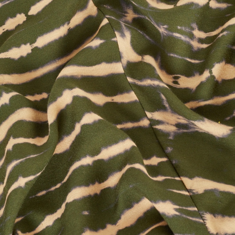 Thumbnail of Madella Hand Dyed Kaftan Dress In Seaweed Green image