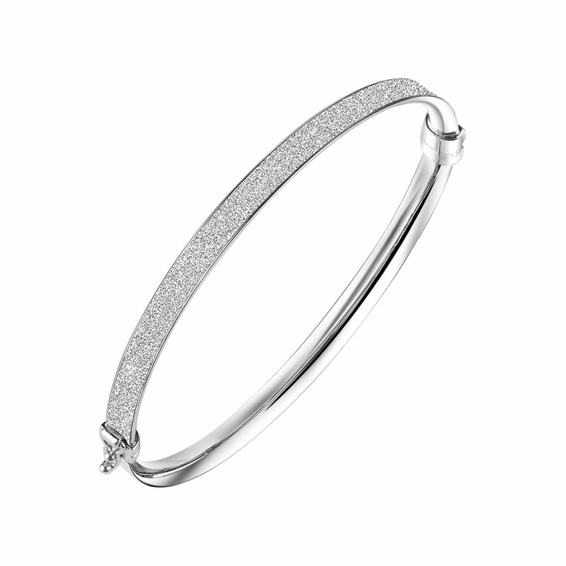 Silver glitter bracelet best sale