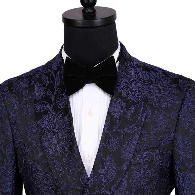 Jacquard semi-double tailored jacket