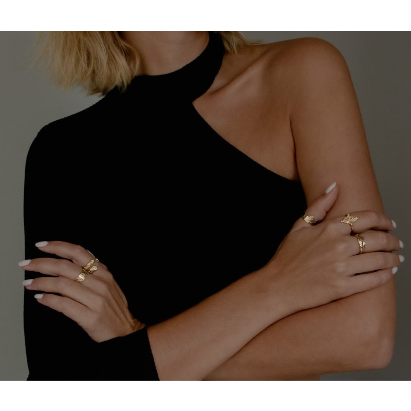 Thumbnail of Goddess Selena Ring - Gold image