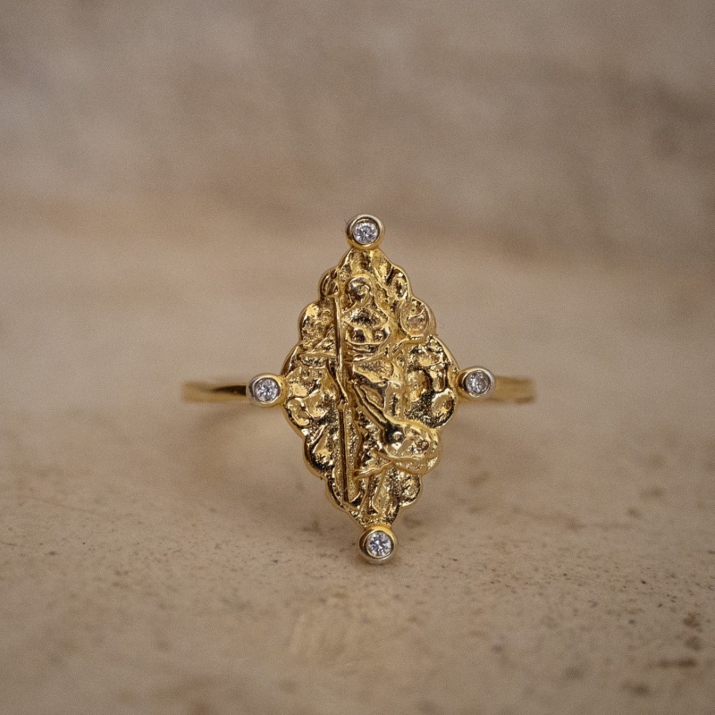 Thumbnail of Goddess Selena Ring - Gold image