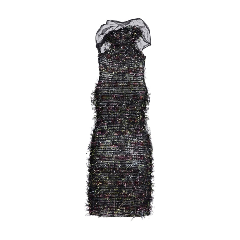 Thumbnail of Goddess Summer Dress Black Multicolor image