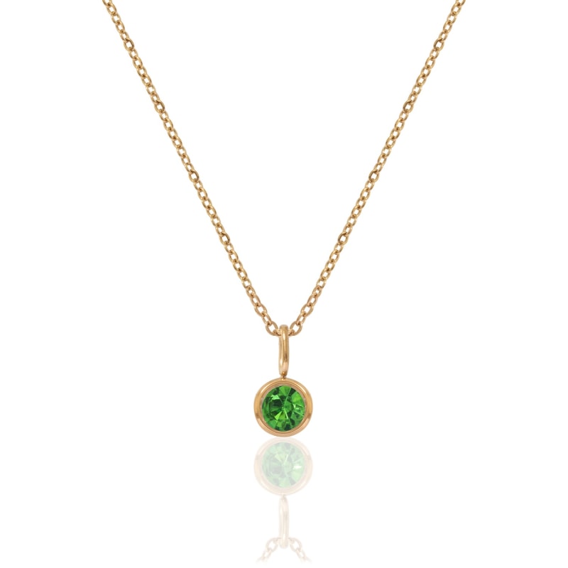 Thumbnail of Gold Birthstone Necklace - August image