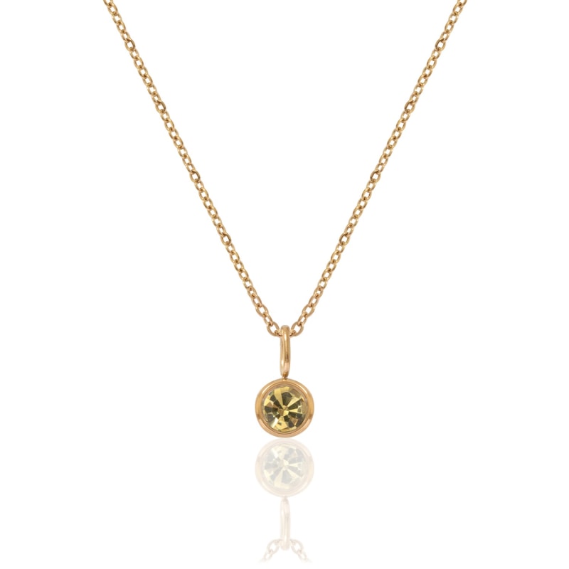 Thumbnail of Gold Birthstone Necklace - November image