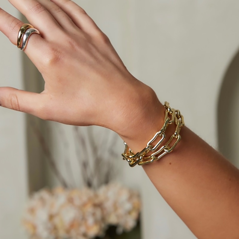 Link bracelet gold new arrivals