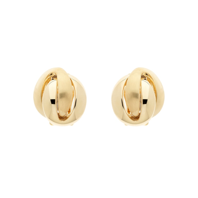 Thumbnail of Gold Knot Clip Earrings image