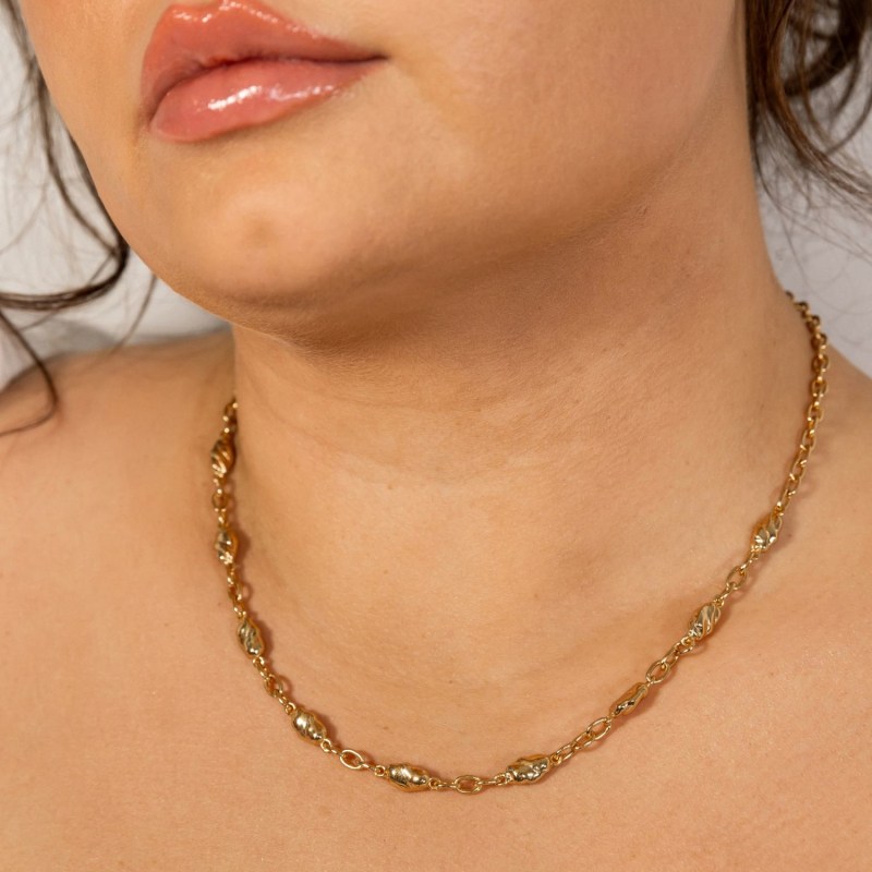 Thumbnail of Gold Nugget Chain Necklace image