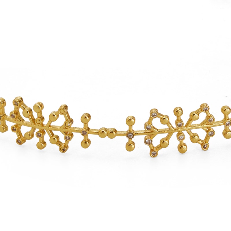 Thumbnail of Gold Oro Choker With Cubic Zirconia image