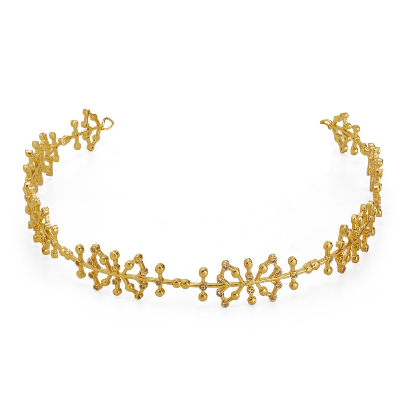 Thumbnail of Gold Auro Choker With Cubic Zirconia image