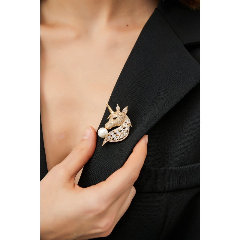 Pave jewellery brooch sales