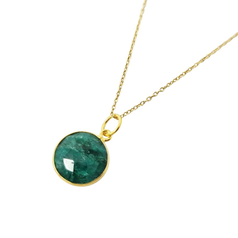 May emerald birthstone necklace discount