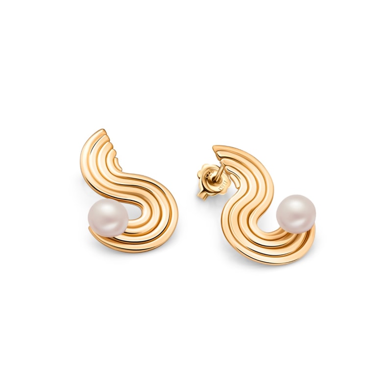 Thumbnail of Gold Serpentine Earrings image