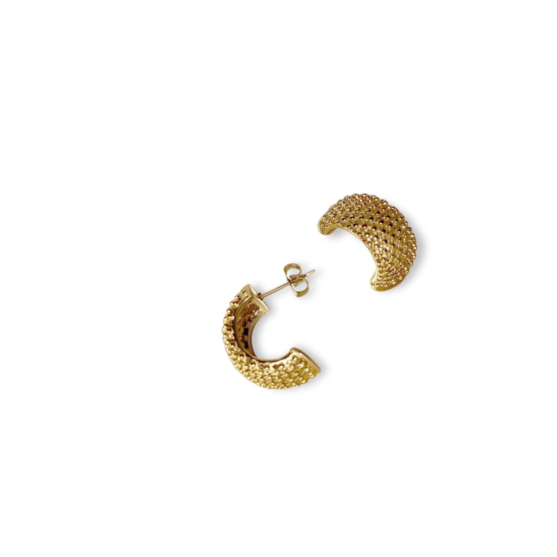 Thumbnail of Gold Woven Hoop Earrings image