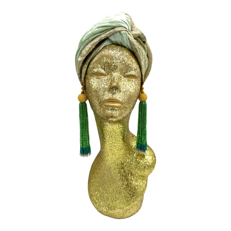 Thumbnail of Golden Goldy Mint Luxe Turban image